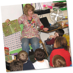 Cathy MacLennan reading Monkey Monkey Monkey